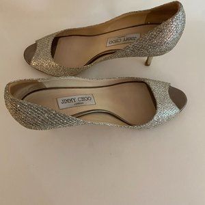 Jimmy Choo Shoes, Size 39.5, Champagne